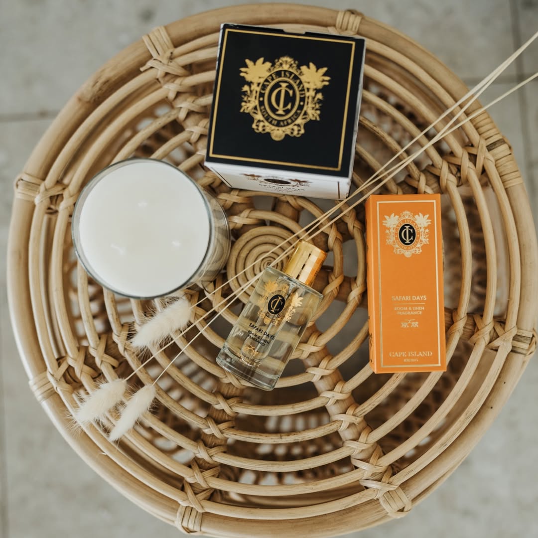 Cape Island candles and home fragrance at Elite Furniture, Harare.