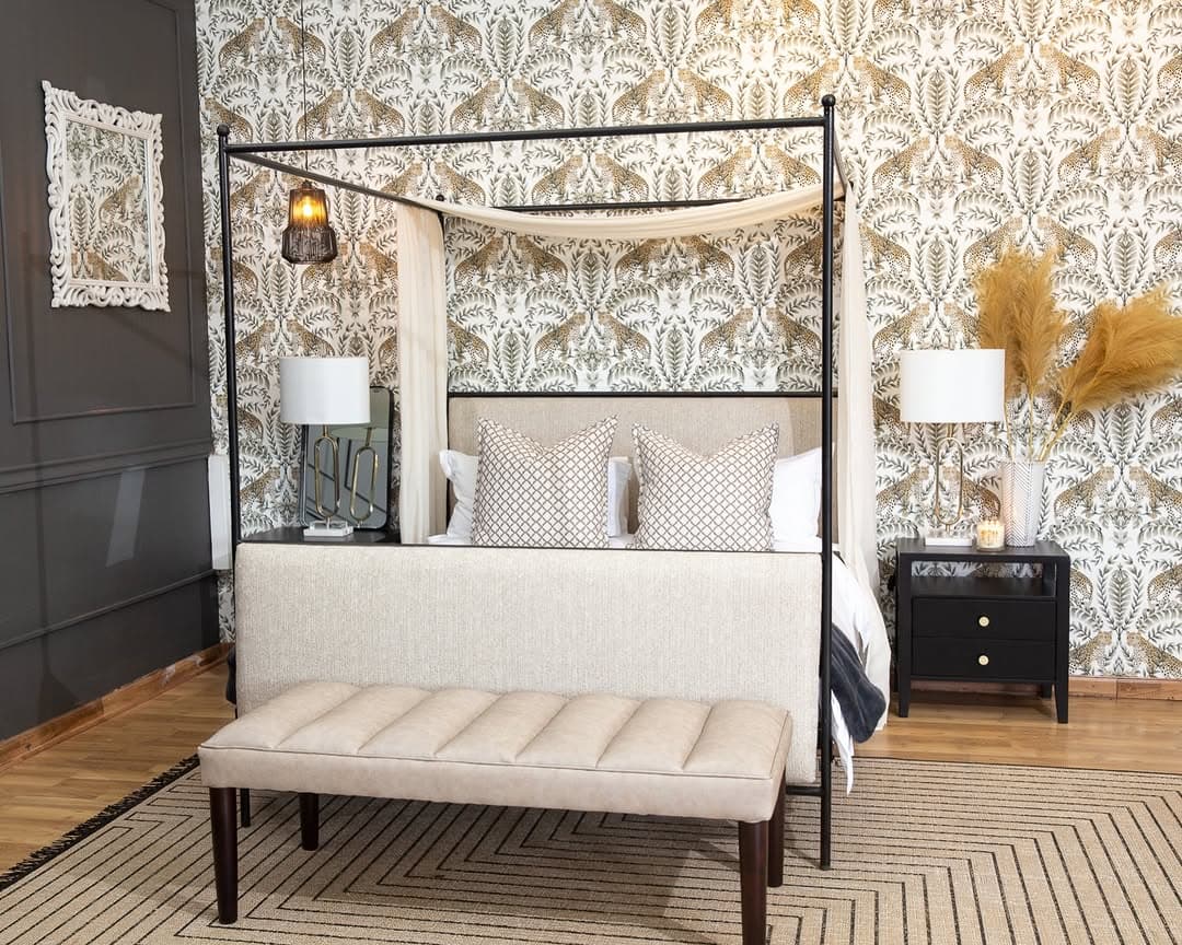 A four poster bed instantly elevates any hospitality space - and just as beautifully a refined residential…