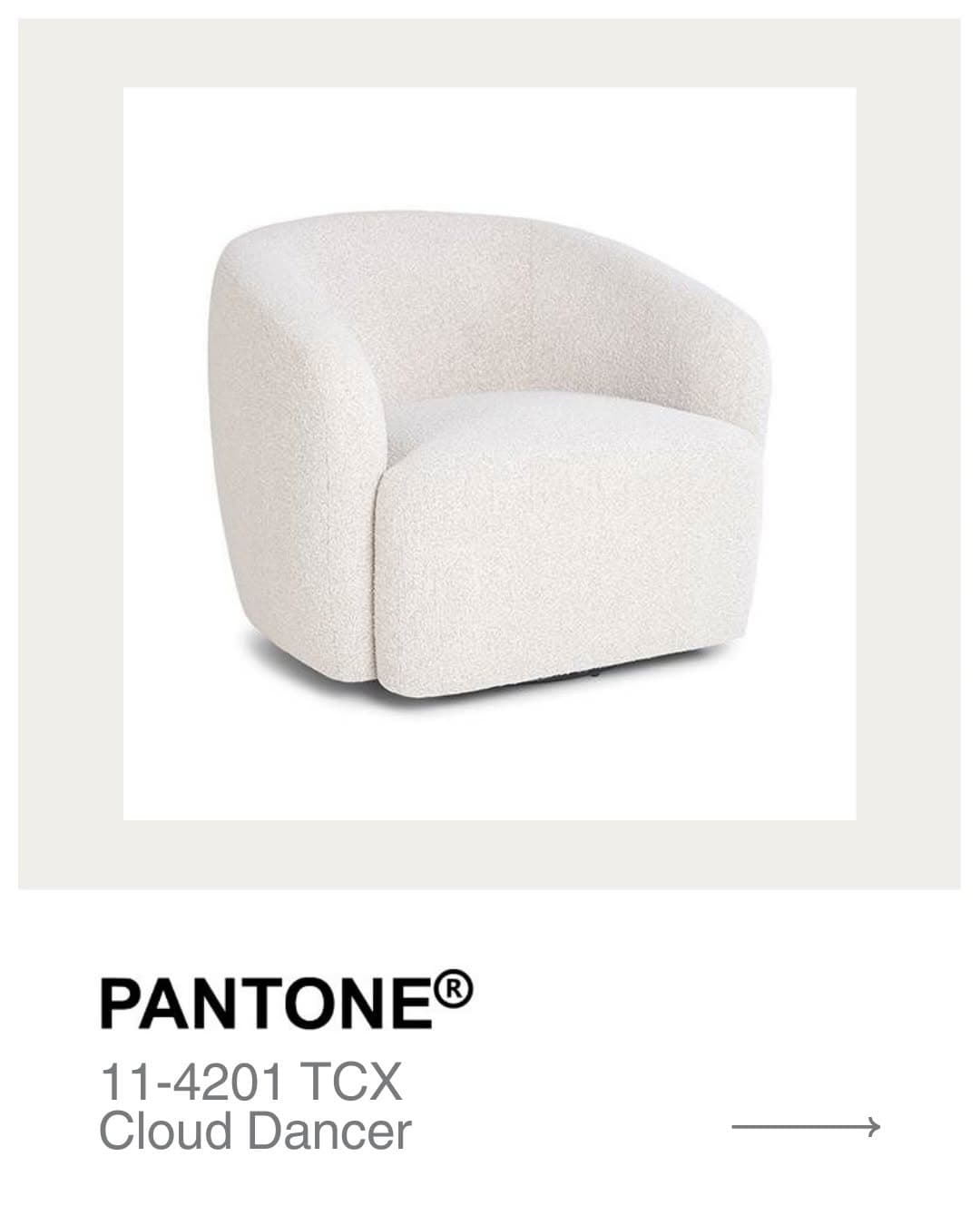 Meet Cloud Dancer Pantone s Colour of the Year 2026. Soft airy and beautifully understated. We can t wait…