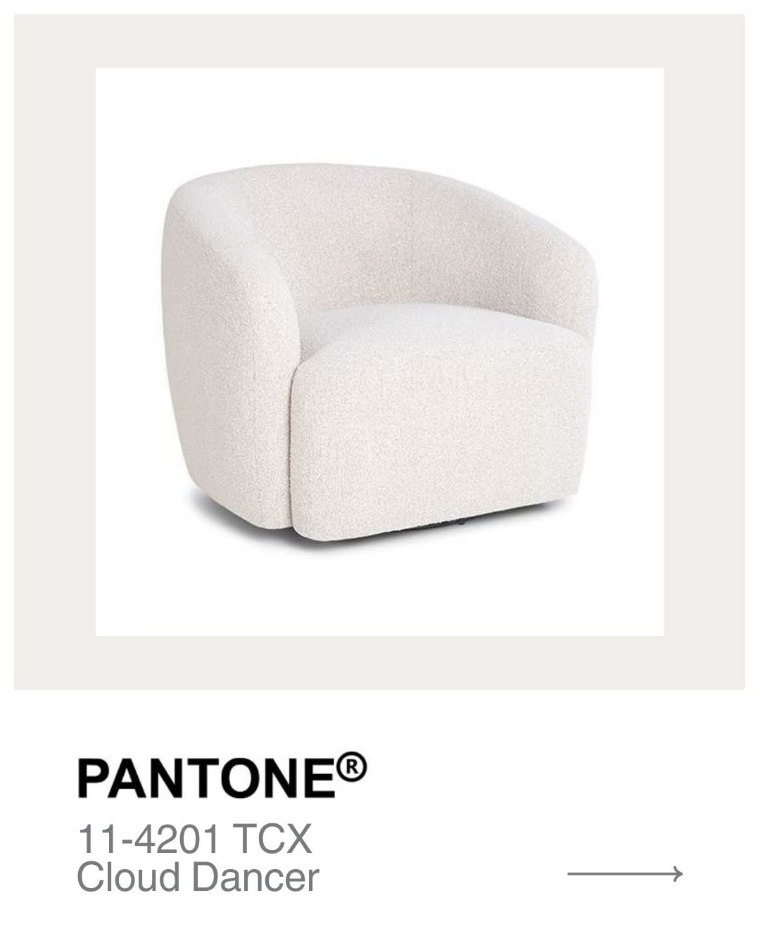 Meet Cloud Dancer Pantone s Colour of the Year 2026. Soft airy and beautifully understated. We can t wait…