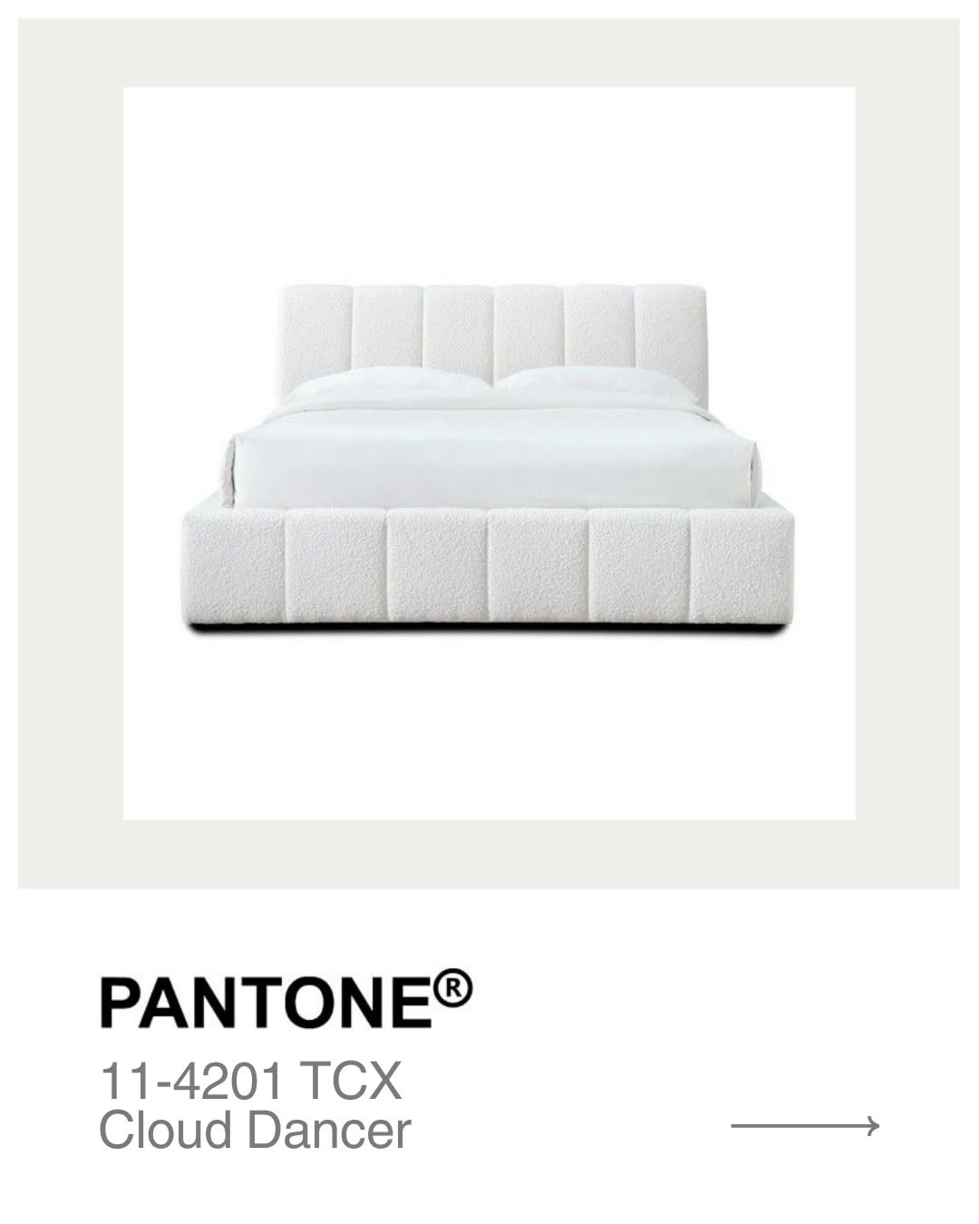Meet Cloud Dancer Pantone s Colour of the Year 2026. Soft airy and beautifully understated. We can t wait…