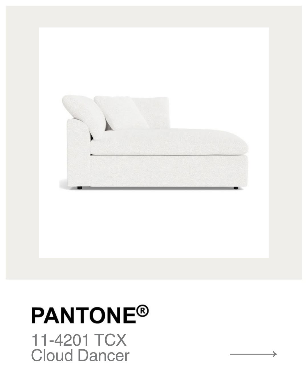Meet Cloud Dancer Pantone s Colour of the Year 2026. Soft  airy  and beautifully understated. We can t wait…
